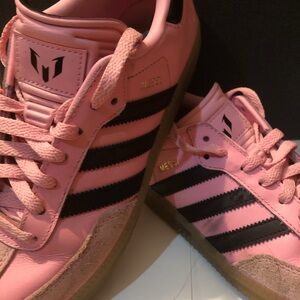 Adidas Pink and Black Messi Edition Shoes
